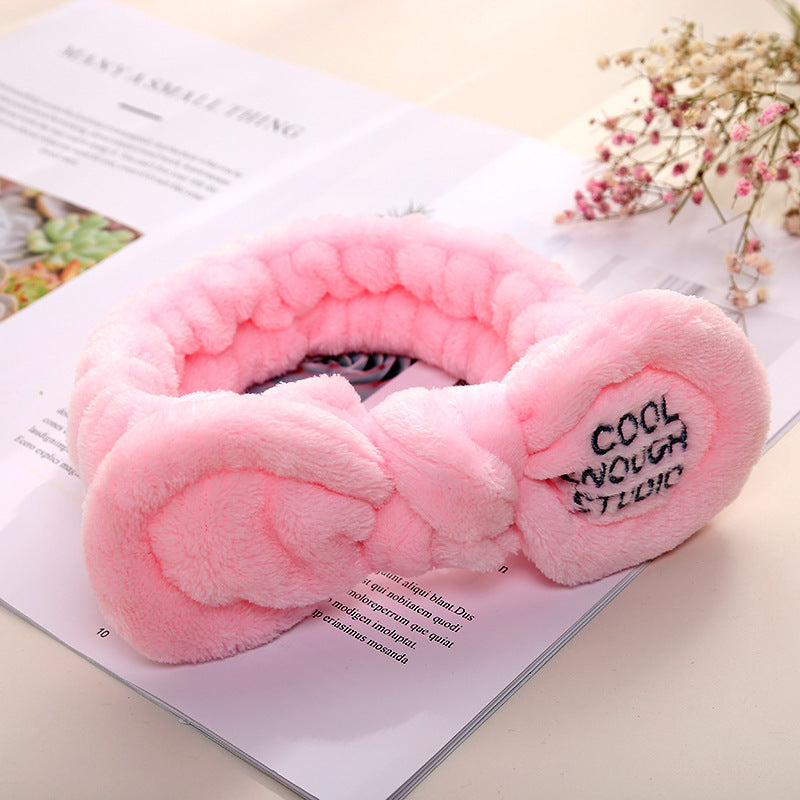Cute Korean Style Plush Bow Hairband Women Cute Korean Style Plush Bow Hairband Women